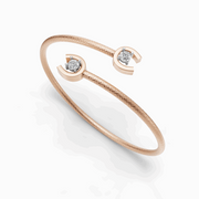 Infinity Bond Bracelet - 18Kt Rose Gold vermeil